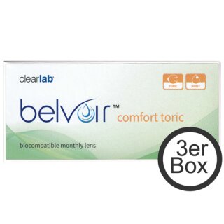 Belvoir comfort toric 3er Box Monatslinsen (ClearLab)